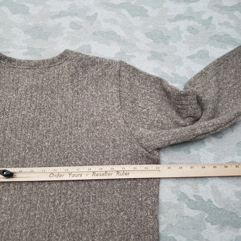 Patagonia Sweater Mens XL Gray Henley Better Sweater Long Sleeve Granola